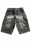 Saint Richux "Sun-Fade Iced" Denim Shorts